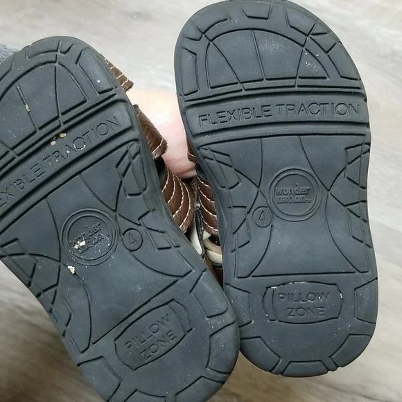 Baby boys toddler fisherman sandals 4 brown Summer - Picture 3 of 3